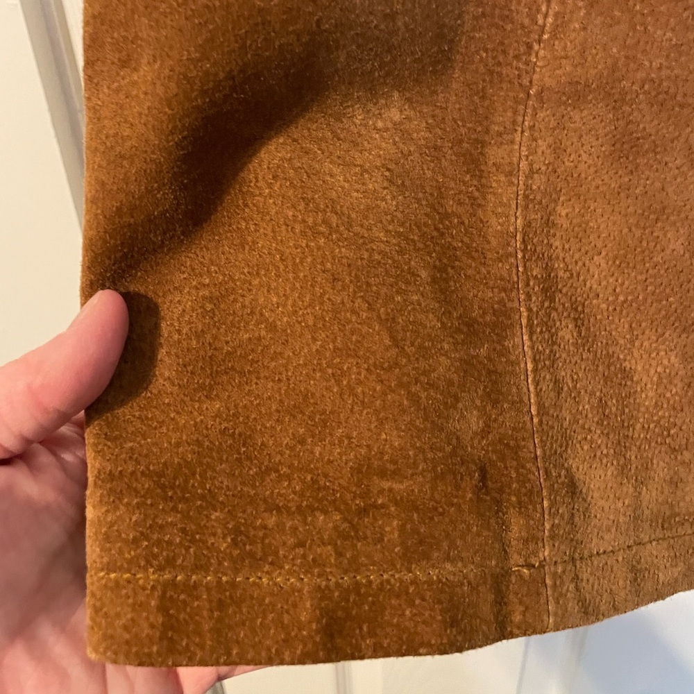 VTG Melbourne Country Clothing Co soft leather fully lined pencil skirt sz 8 - Picture 11 of 11